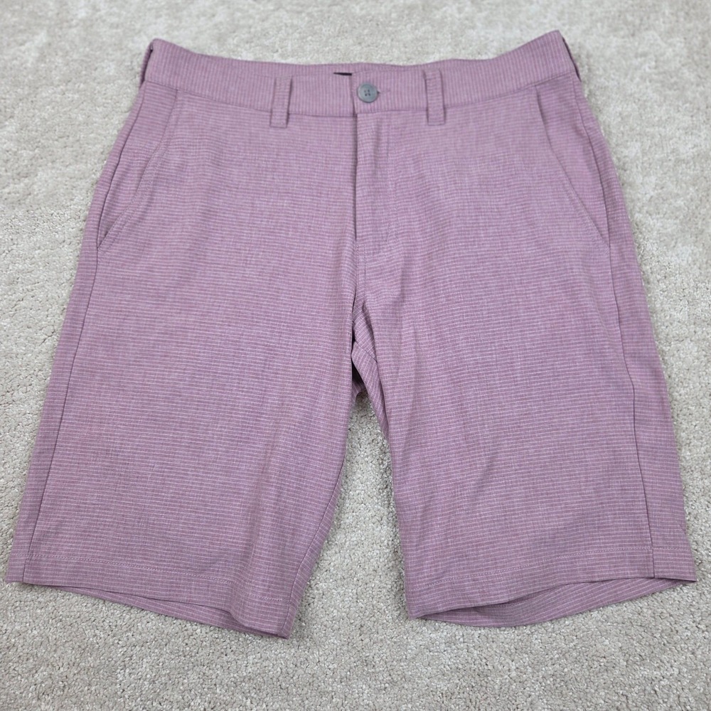 Travis Mathew Beck Shorts Mens 32 Purple Performance Stretch Golf Casual 1MU351‎